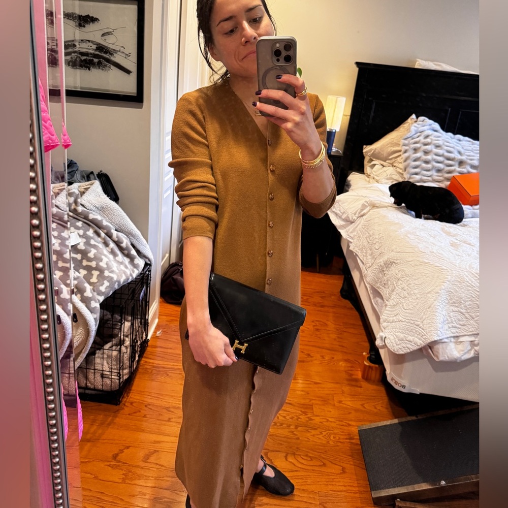 Hermes leather Clutch Shoulder Bag - Picture 4 of 14